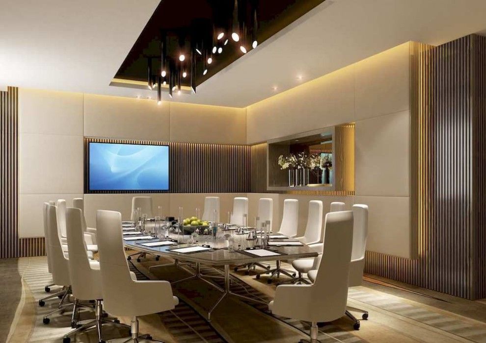 Doubletree By Hilton Doha Old Town Hotel Exterior photo 3D rendering of a boardroom
